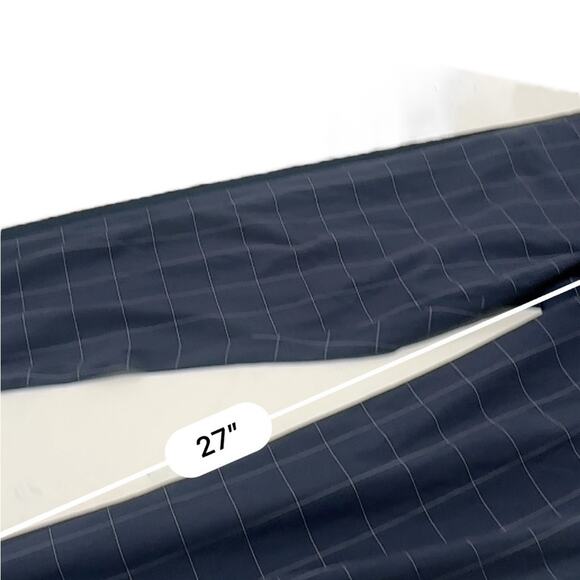 Athleta Brooklyn Textured Ankle Pants Size 4 Navy blue plaid - Picture 10 of 12